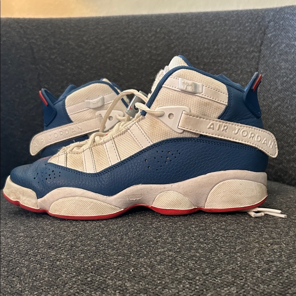 Jordan Kids Sneakers - Blue, White, and Red